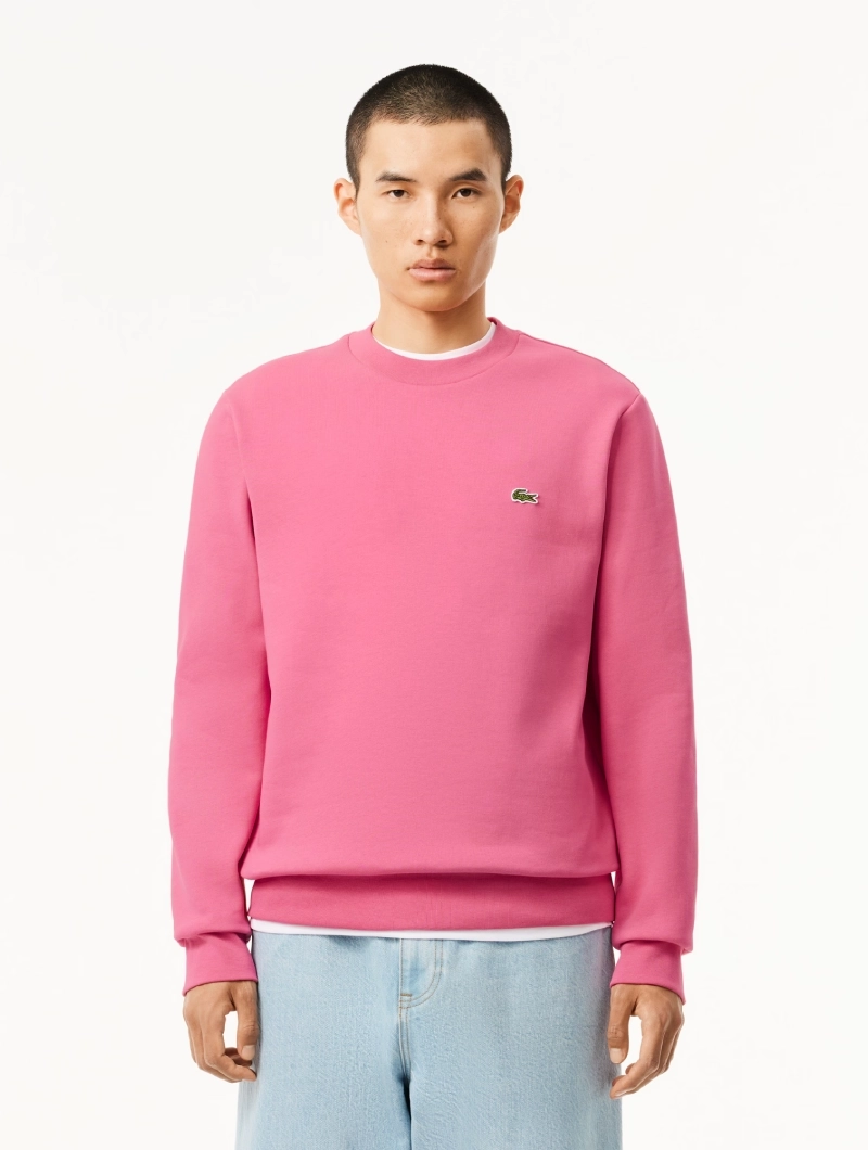 Sudadera Lacoste de Cuello Redondo Felpa Rosa 2