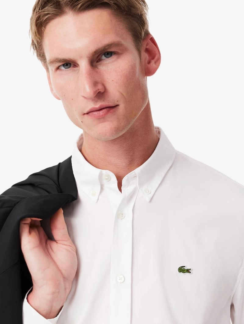 Camisa Lacoste Lisa Blanca