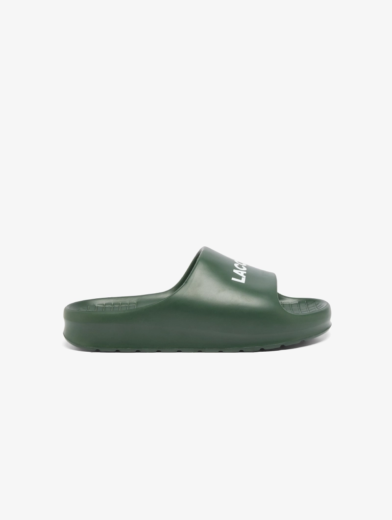 Chanclas Lacoste SERVE SLIDE 2.0 DK GRN/WHT