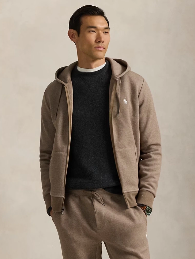 Sudadera con cremallera y doble punto Ralph Lauren
