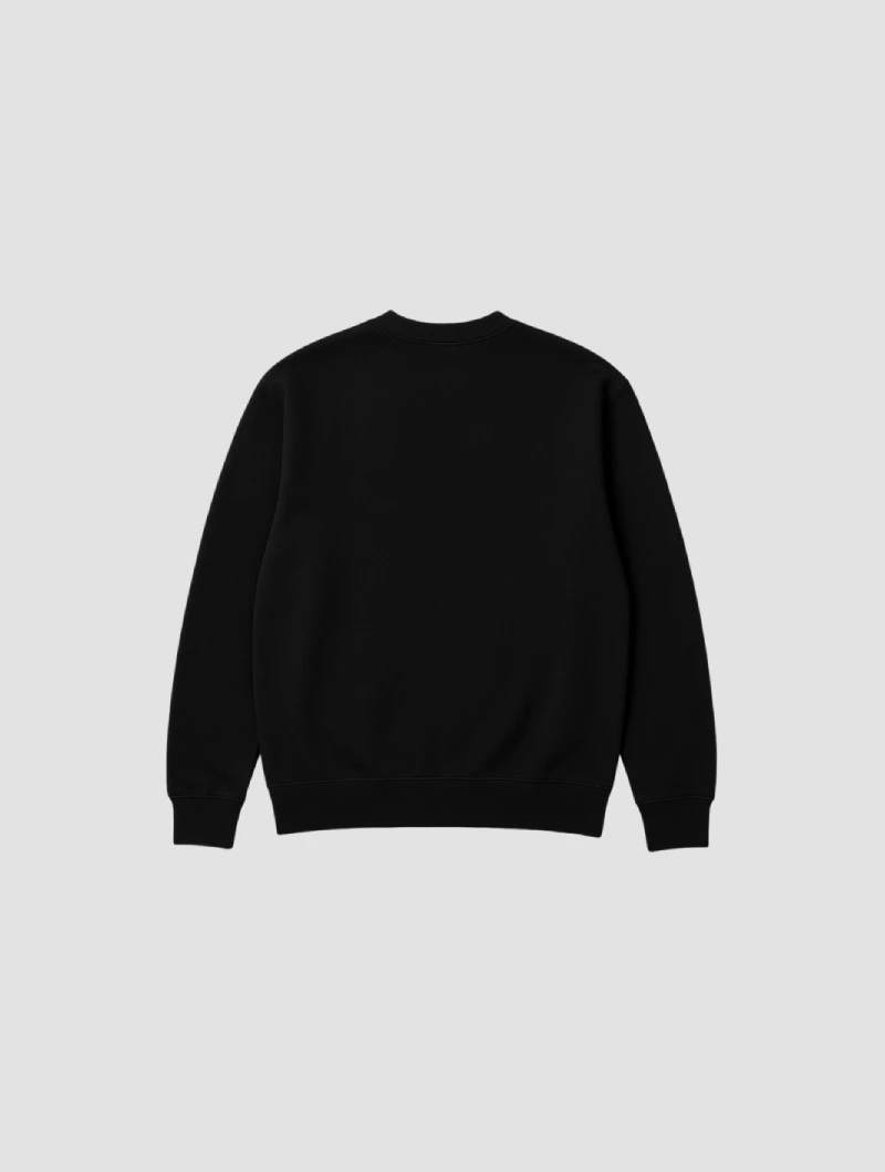 Sudadera Etichetta Logo Negra