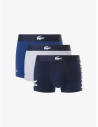 Pack de 3 calzoncillos de algodón elástico Lacoste