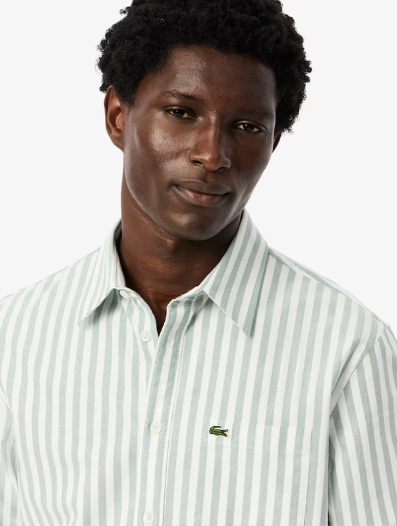 Camisa Oxford de corte regular de rayas