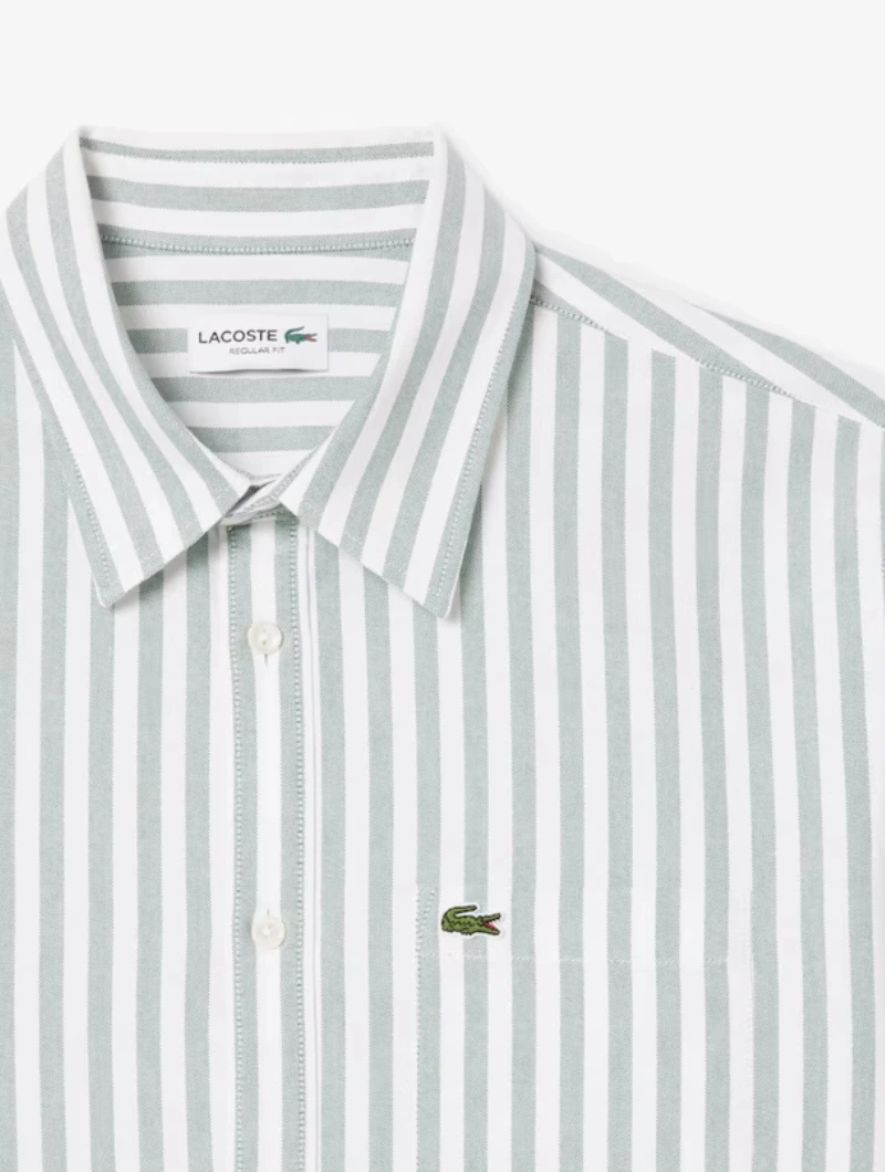 Camisa Oxford de corte regular de rayas