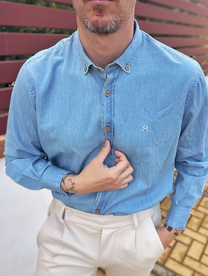 CAMISA SOULS & BONES VAQUERA
