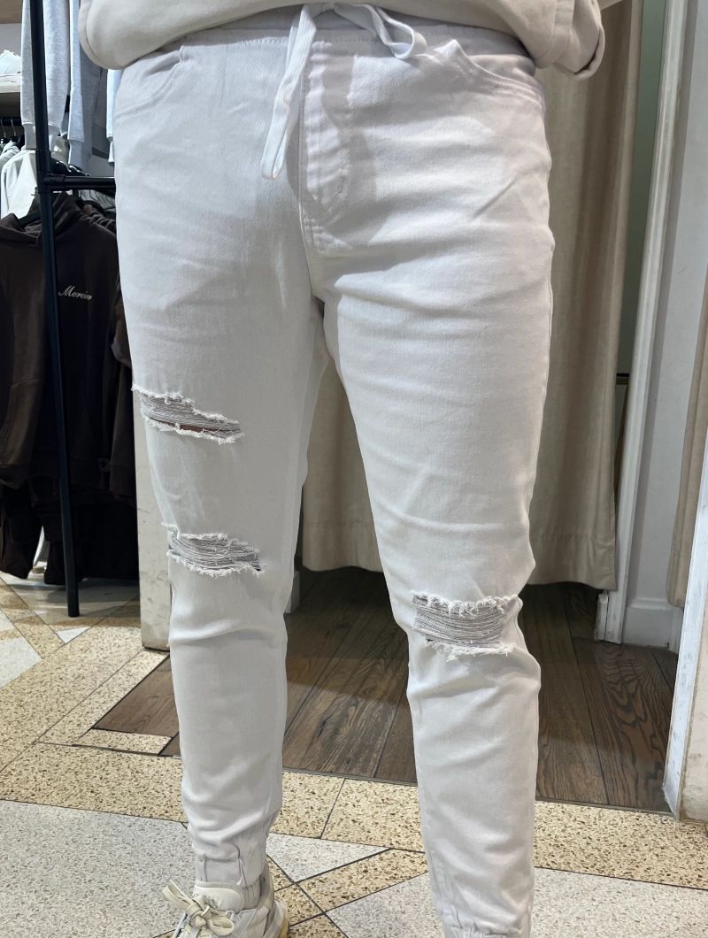 Jogger Blanco Roto