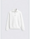 Sudadera North Esencial Zip Blanca