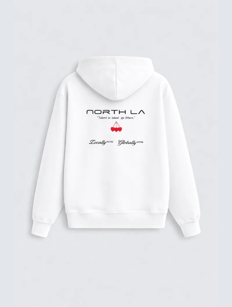 Sudadera North Cherry Blanca