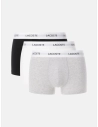 Pack de 3 calzoncillos de algodón elástico Lacoste