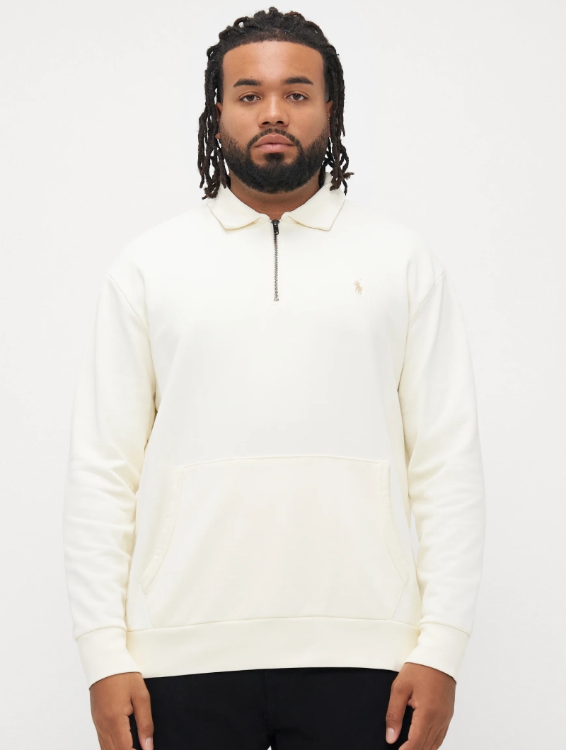 Sudadera Polo Ralph Lauren Cream M. cremallera
