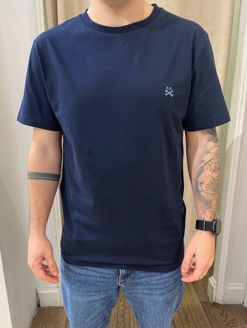 CAMISETA SOULS & BONES AZUL MARINO