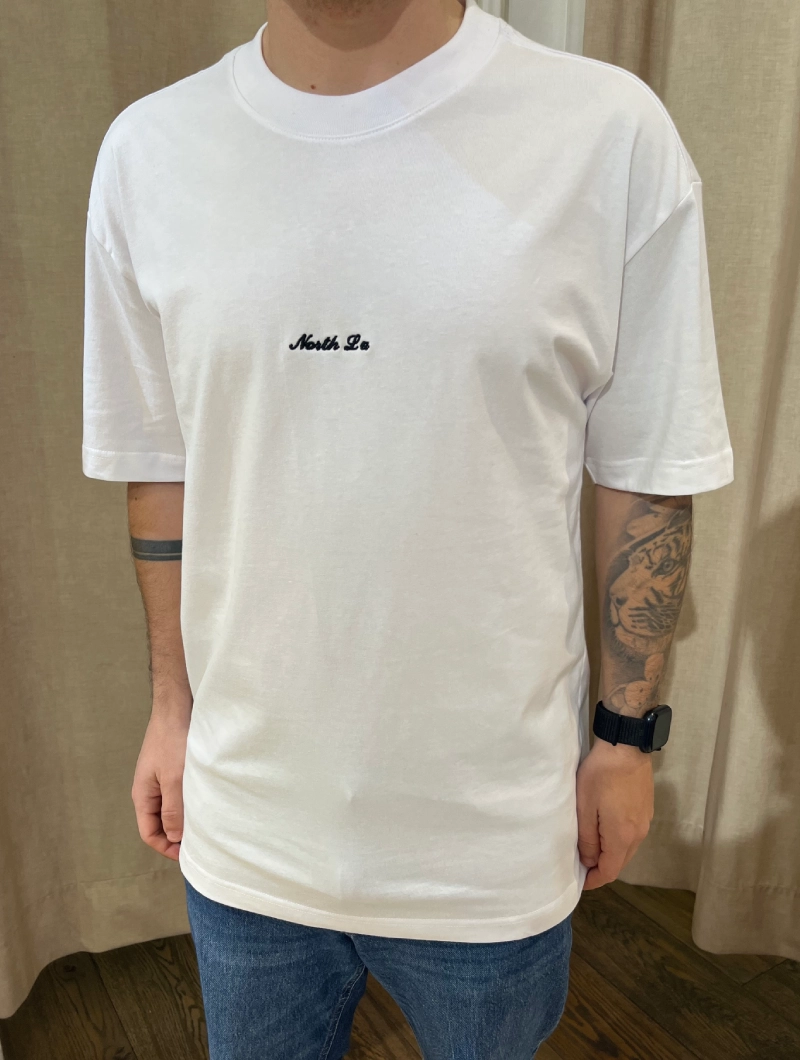 CAMISETA OVER NORTH LA BLANCA