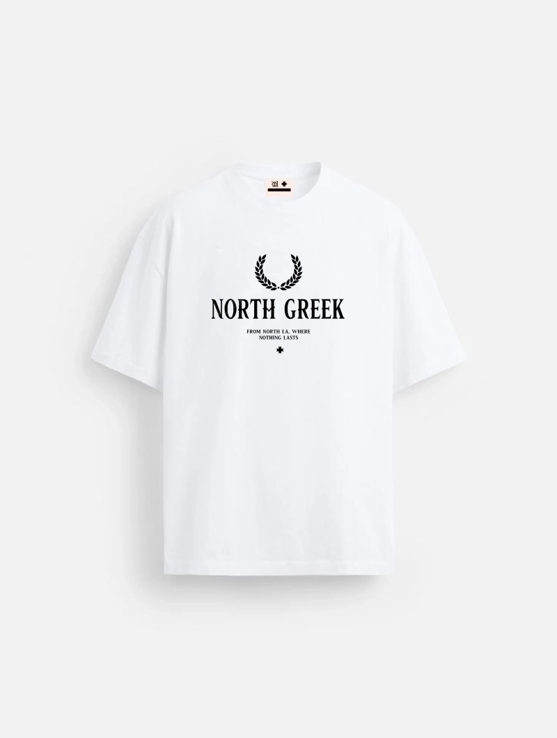 Camiseta North La Greek Regular Blanca