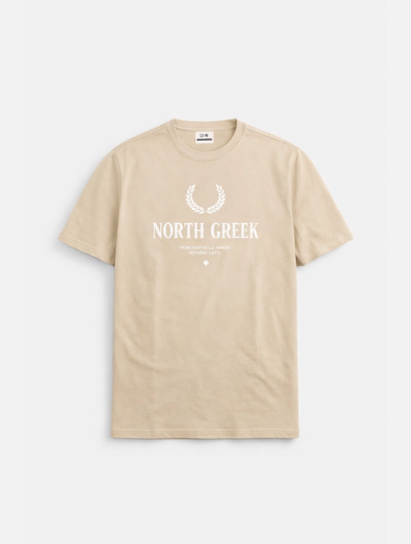 Camiseta North La Greek Regular Beige