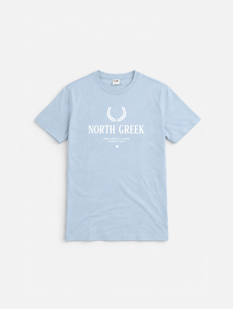 Camiseta North La Greek Regular Azul