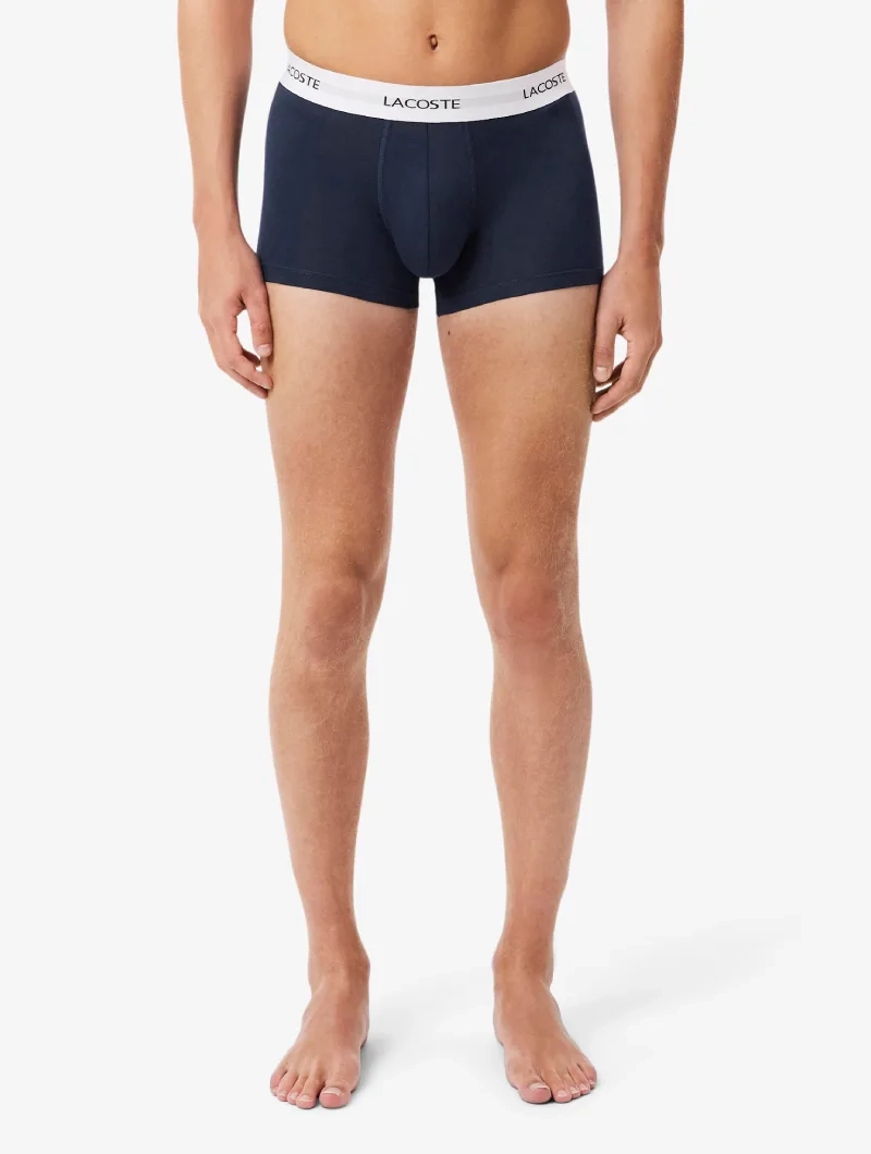 Pack de 3 calzoncillos de algodón elástico Lacoste
