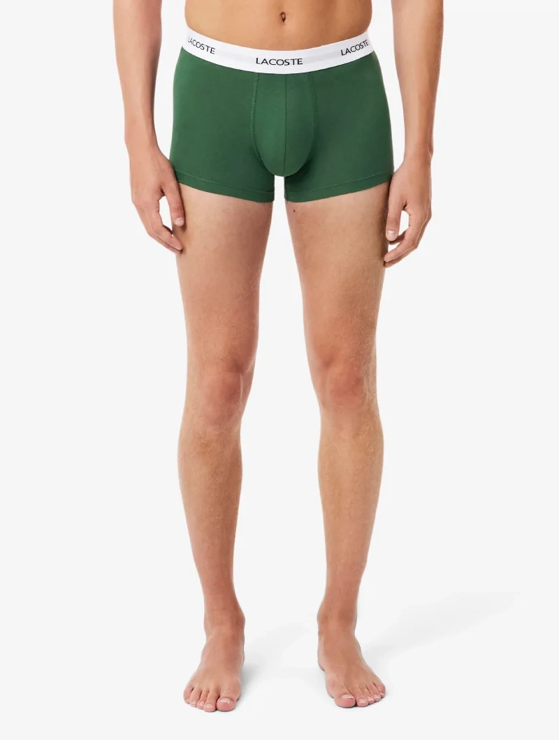 Pack de 3 calzoncillos de algodón elástico Lacoste