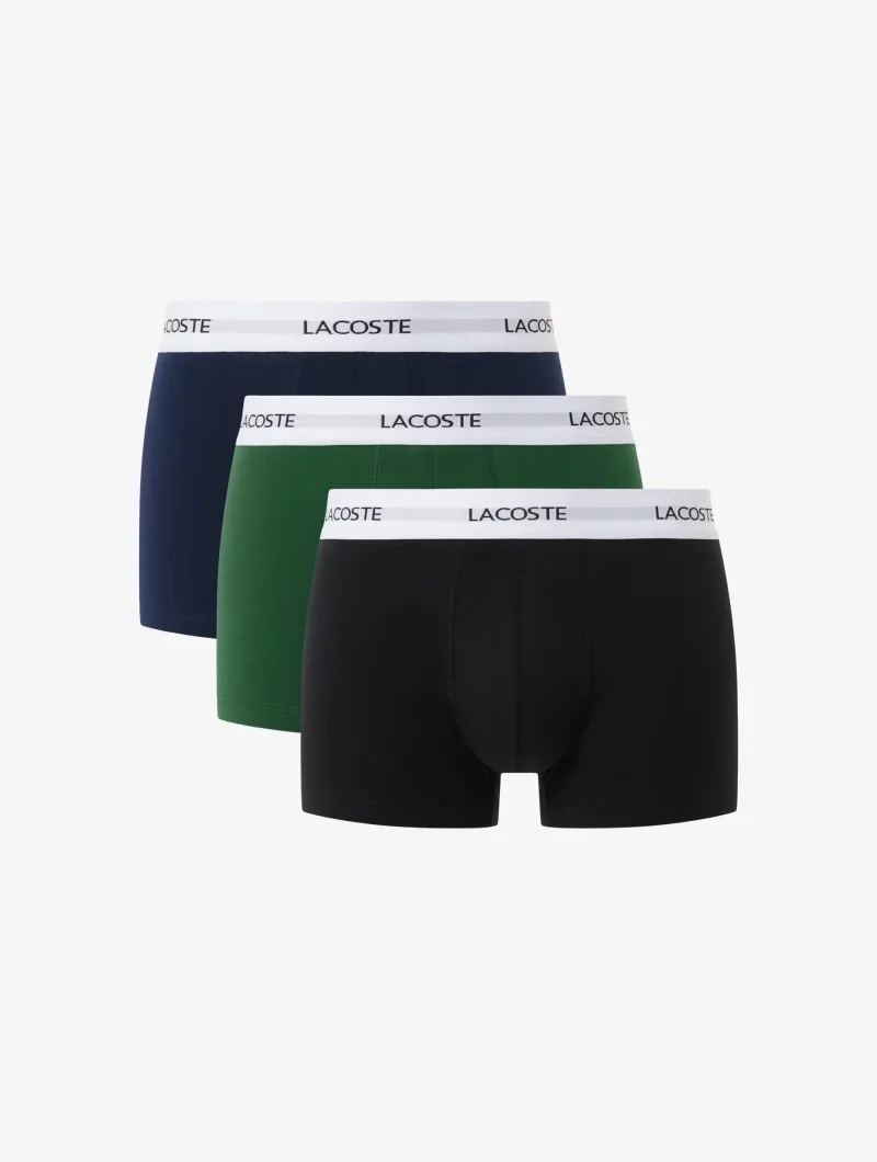 Pack de 3 calzoncillos de algodón elástico Lacoste