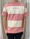 CAMISETA SOULS & BONES RAYAS ROSA