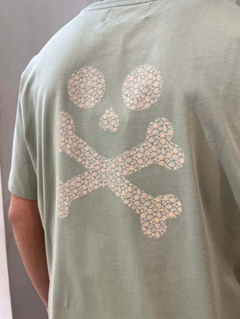 CAMISETA SOULS & BONES VERDE CALAVERA