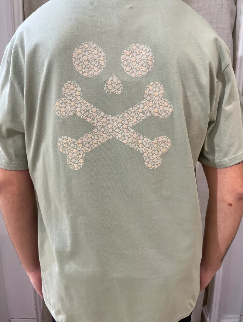 CAMISETA SOULS & BONES VERDE CALAVERA
