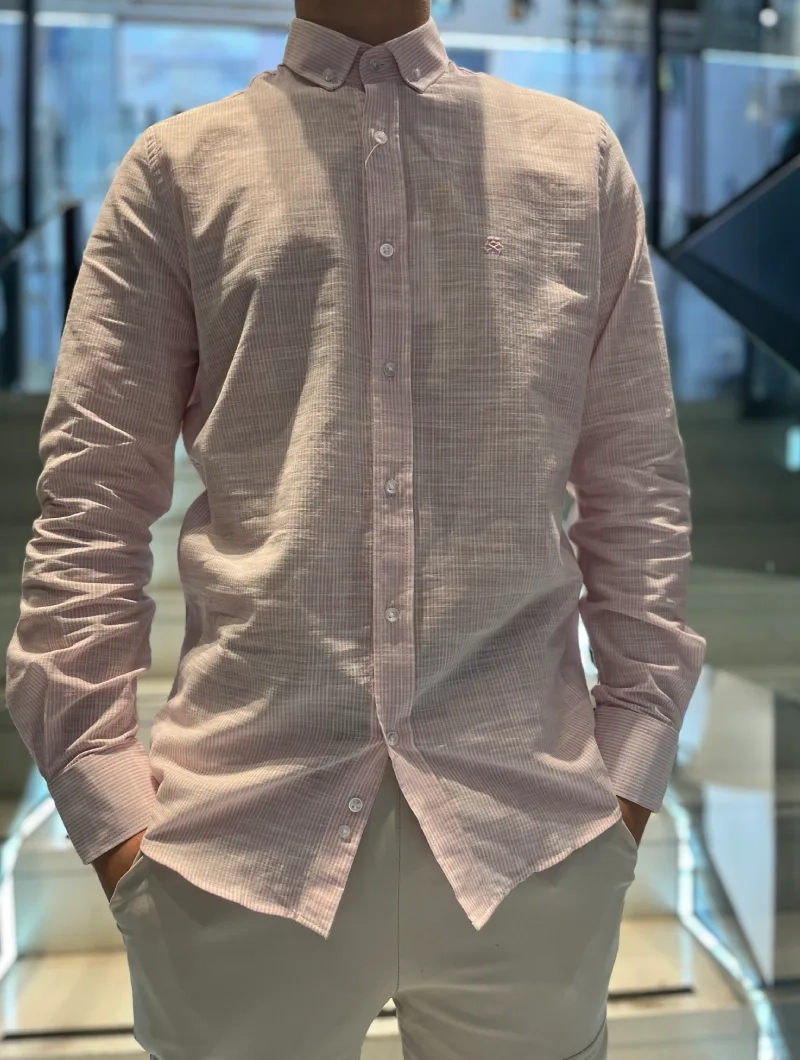 CAMISA SOULS & BONES ROSA RAYAS