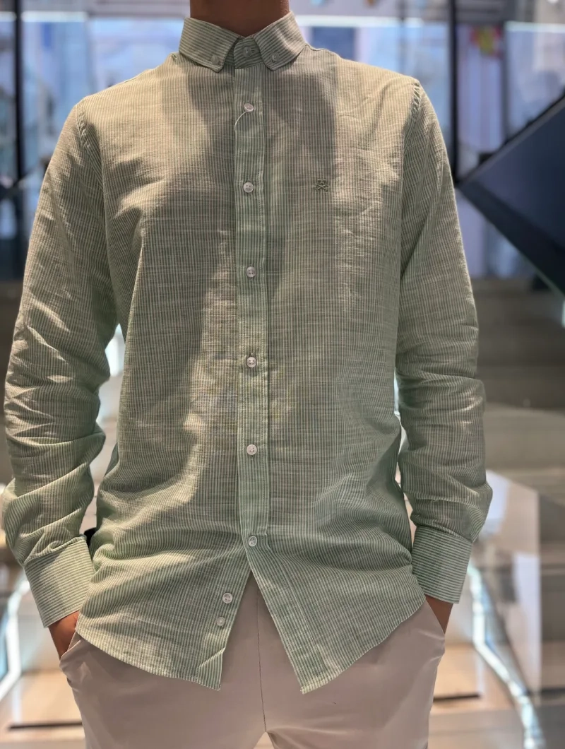 CAMISA SOULS & BONES VERDE RAYAS