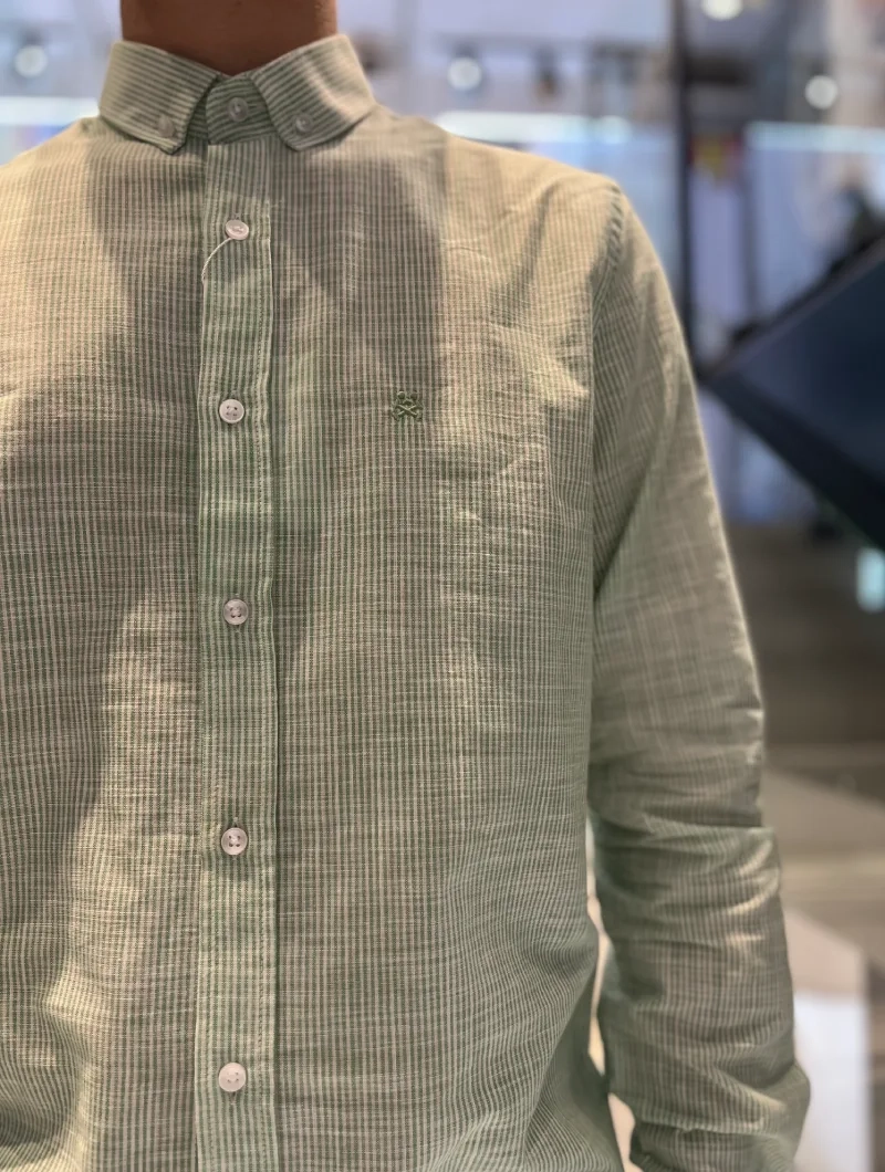 CAMISA SOULS & BONES VERDE RAYAS