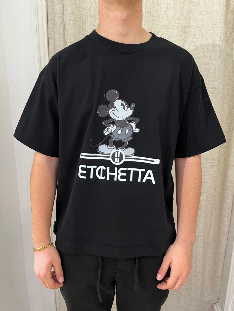 Camiseta ET Mickey Negra Over