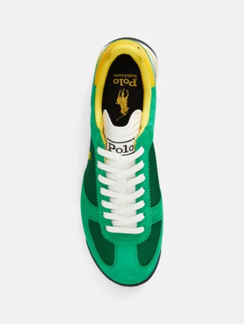 Zapatillas Polo Ralph Lauren VARICK SUEDE & OXFORD SNEAKER GREEN