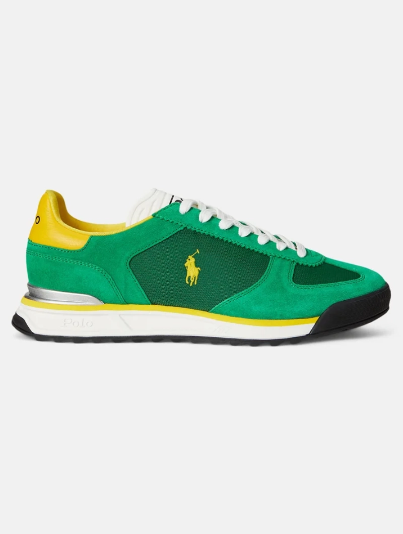 Zapatillas Polo Ralph Lauren VARICK SUEDE & OXFORD SNEAKER GREEN