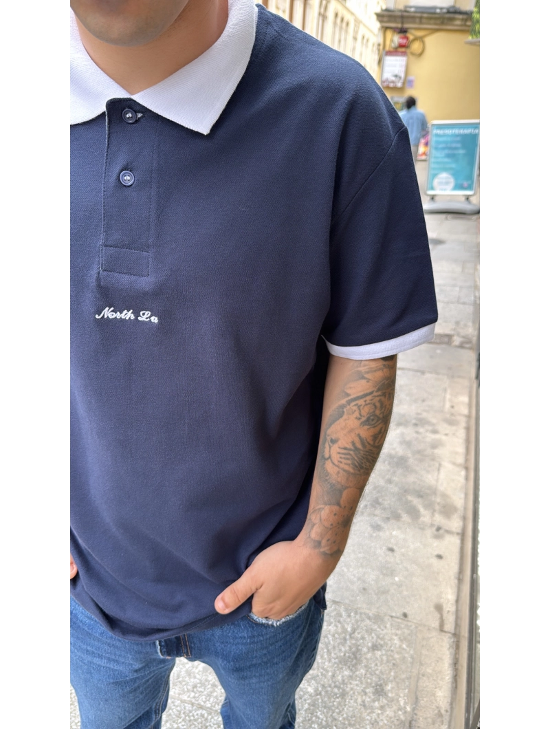 POLO NORTH LA MARINO y BLANCO
