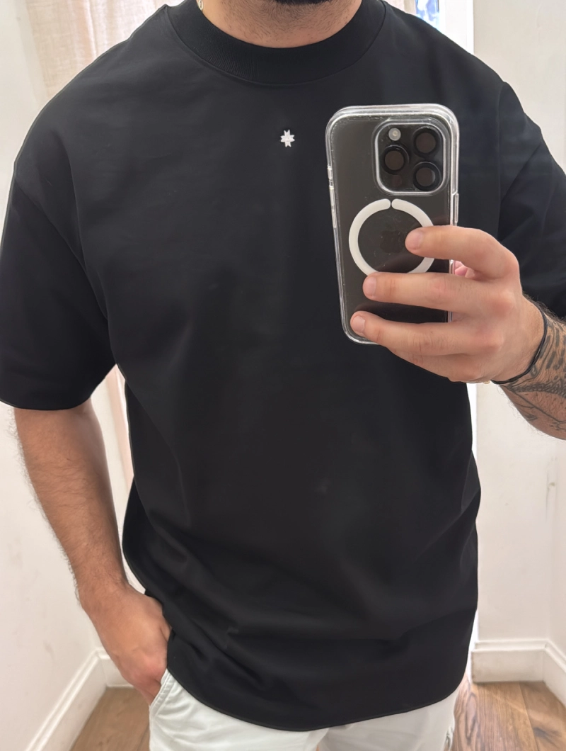 CAMISETA NORTH LA AMERICAN FIT NEGRA