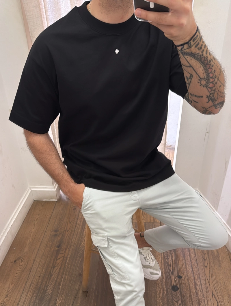 CAMISETA NORTH LA AMERICAN FIT NEGRA