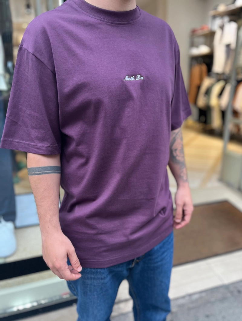 CAMISETA OVER NORTH LA BURDEOS 2