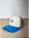 Gorra Etichetta Azul y Blanca