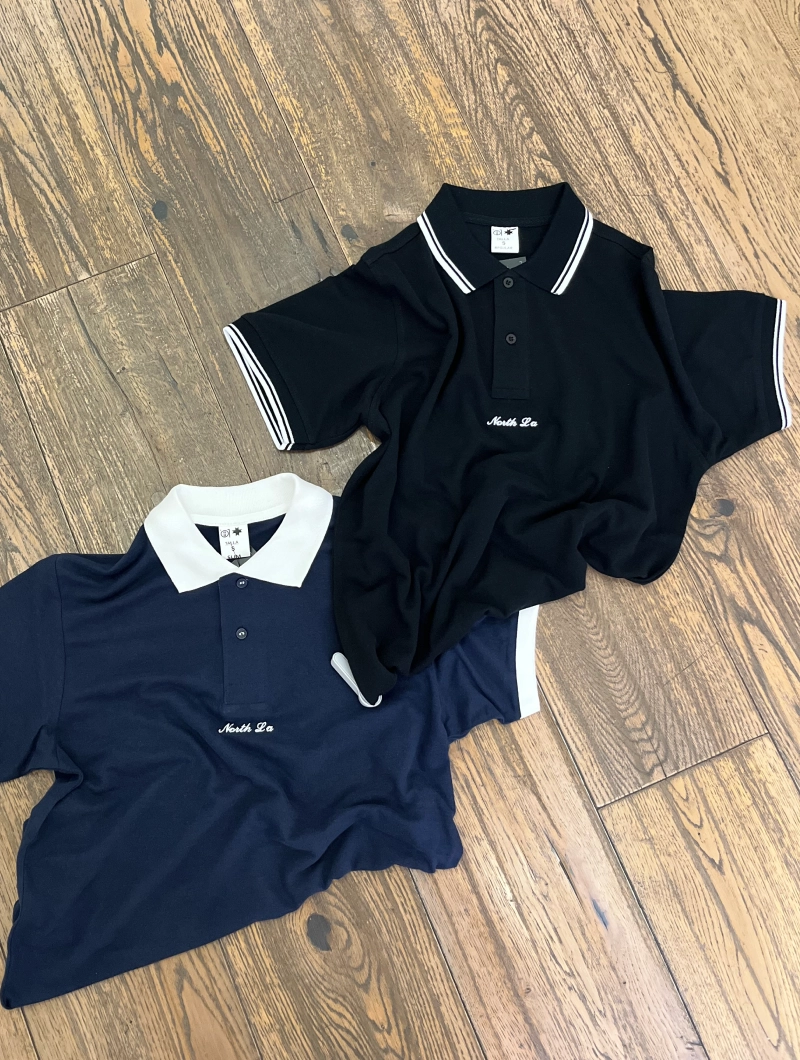 POLO NORTH LA NEGRO y BLANCO