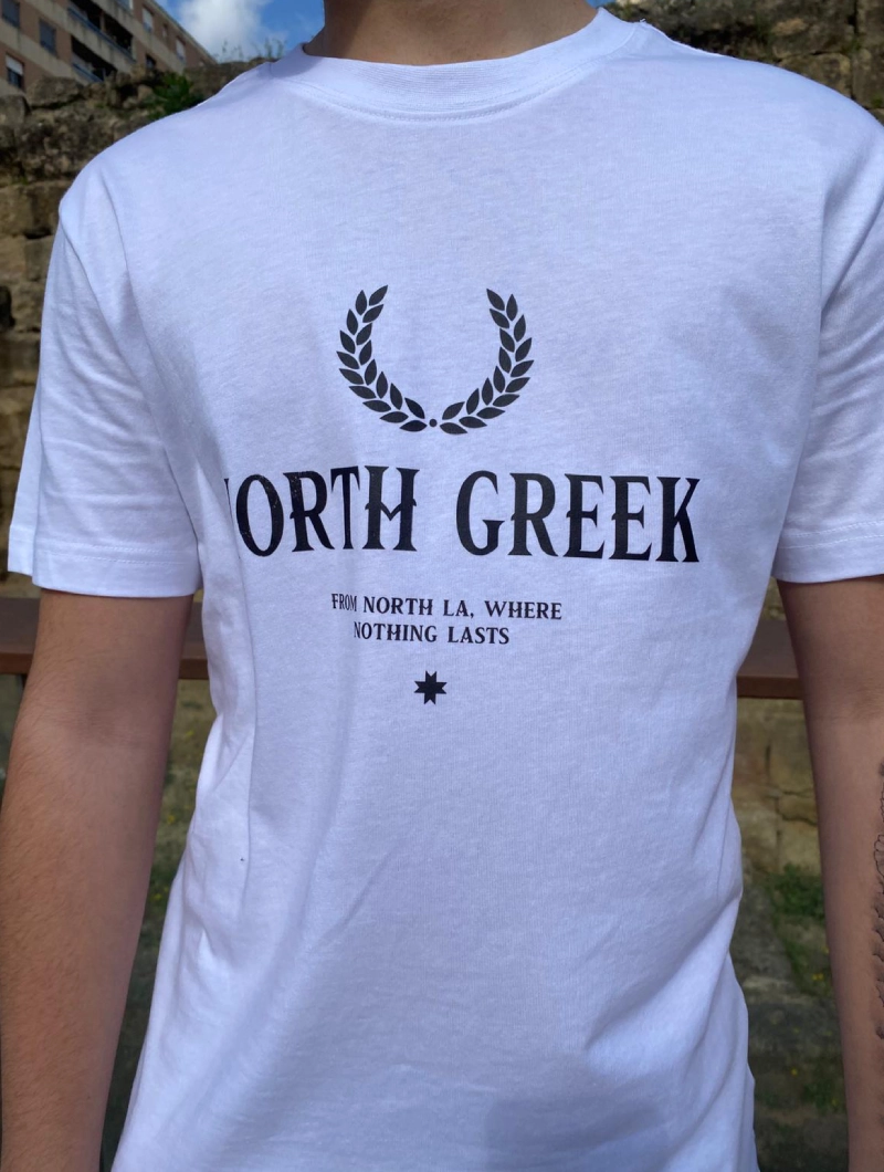 Camiseta North La Greek Regular Blanca