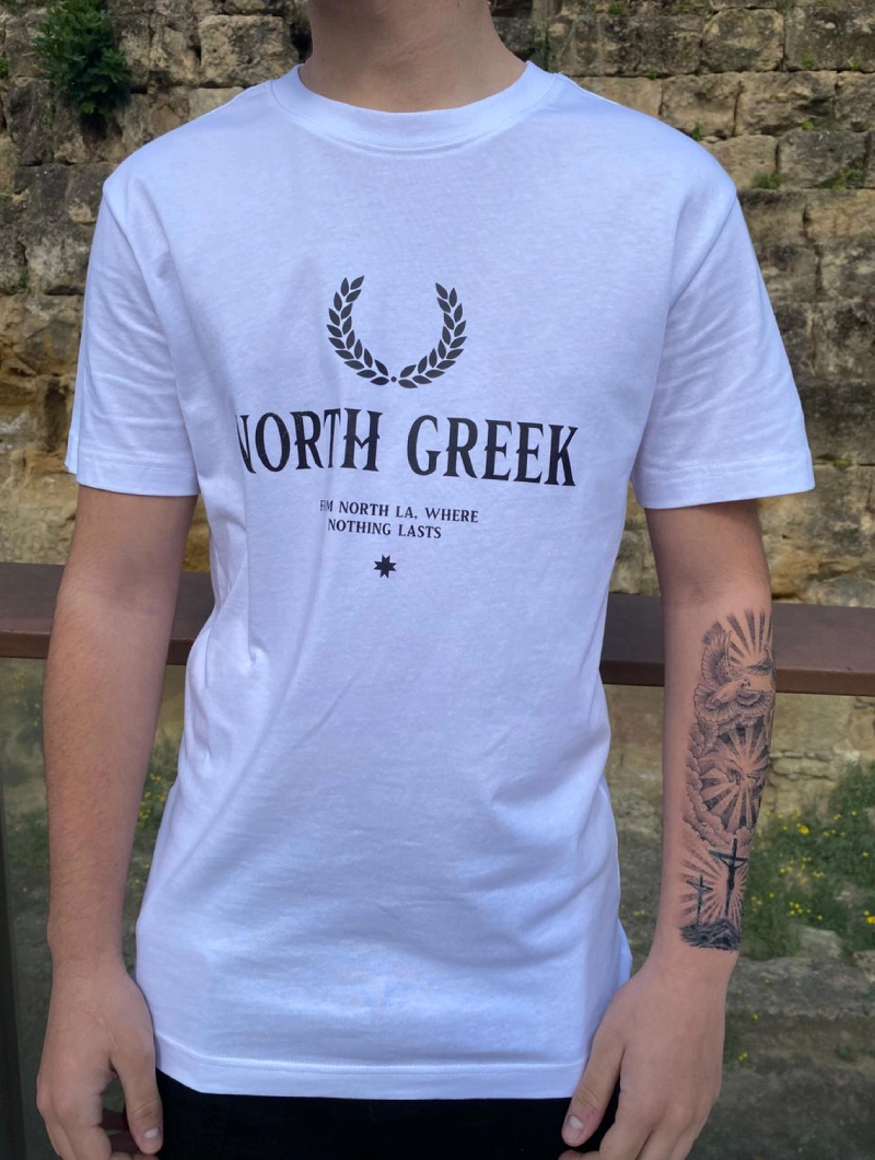 Camiseta North La Greek Regular Blanca