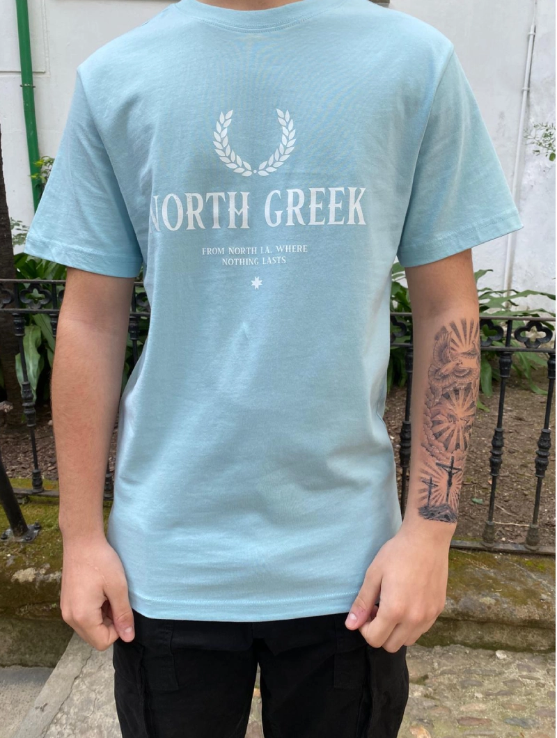 Camiseta North La Greek Regular Azul