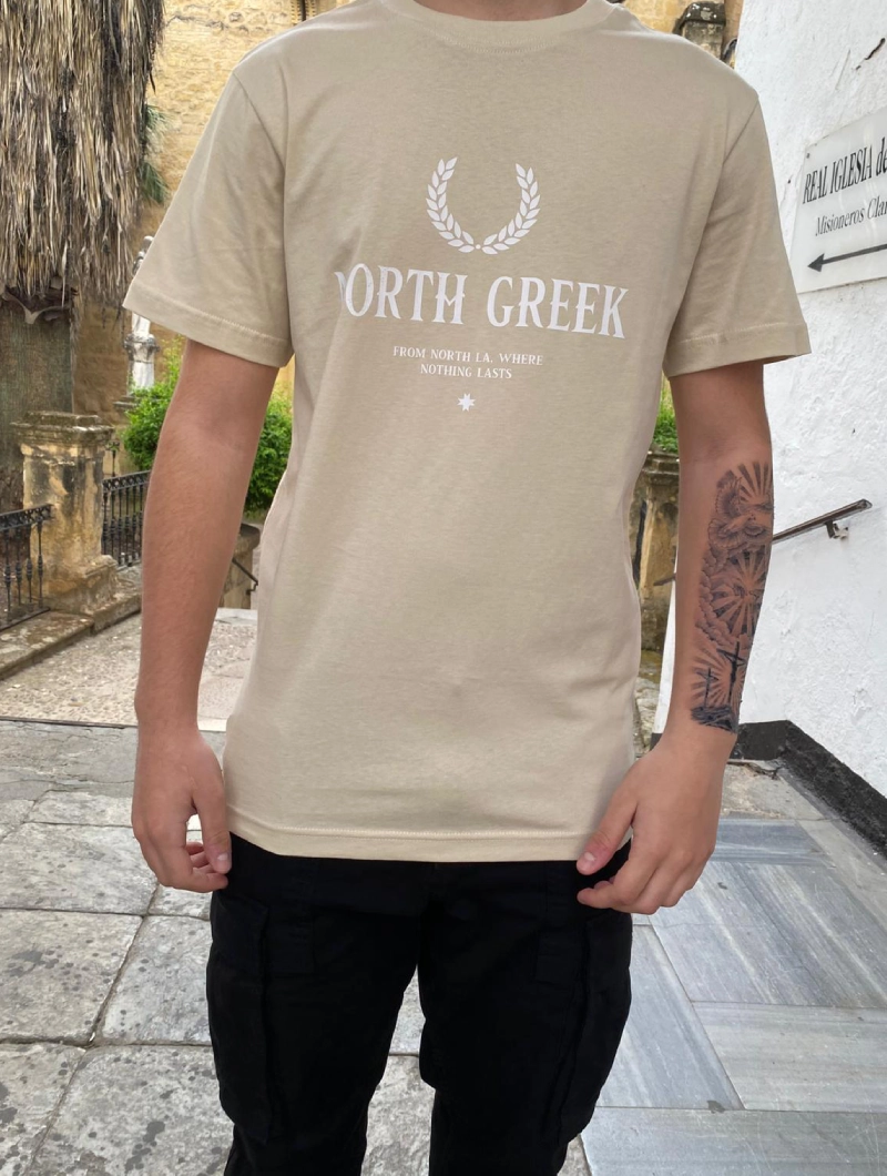 Camiseta North La Greek Regular Beige