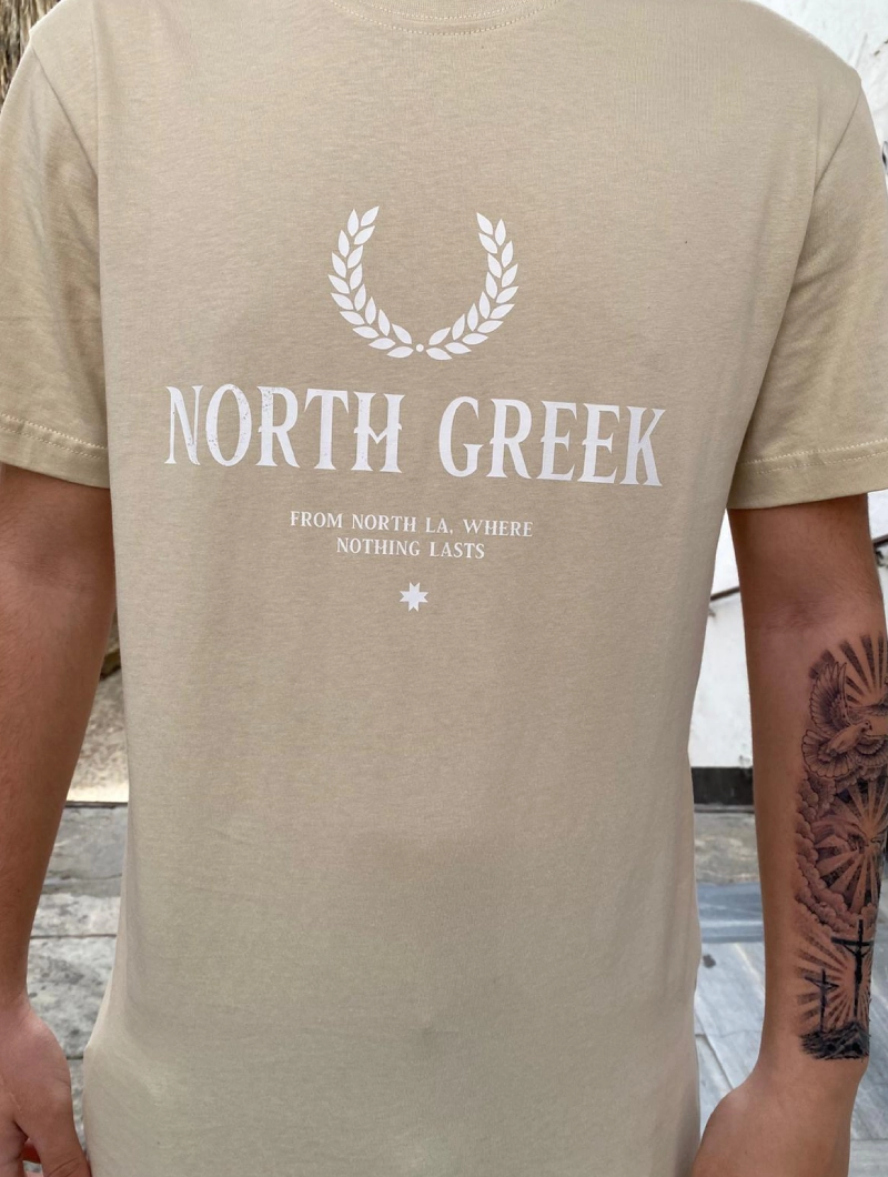 Camiseta North La Greek Regular Beige