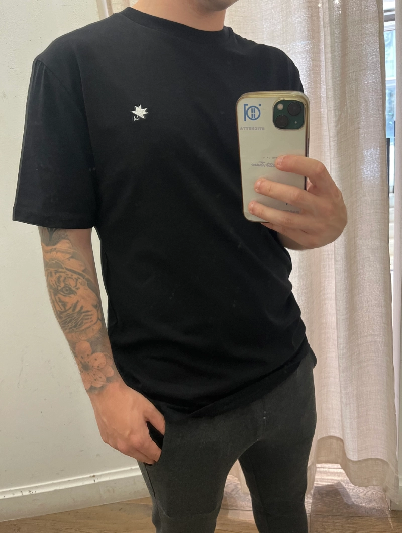 Camiseta NORTH Slim/Regular Negra