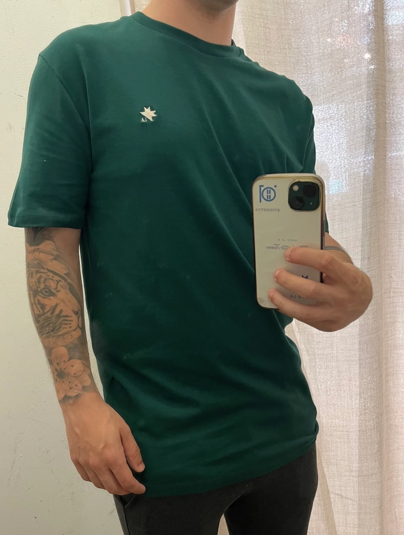 Camiseta NORTH Slim/Regular Verde Botella