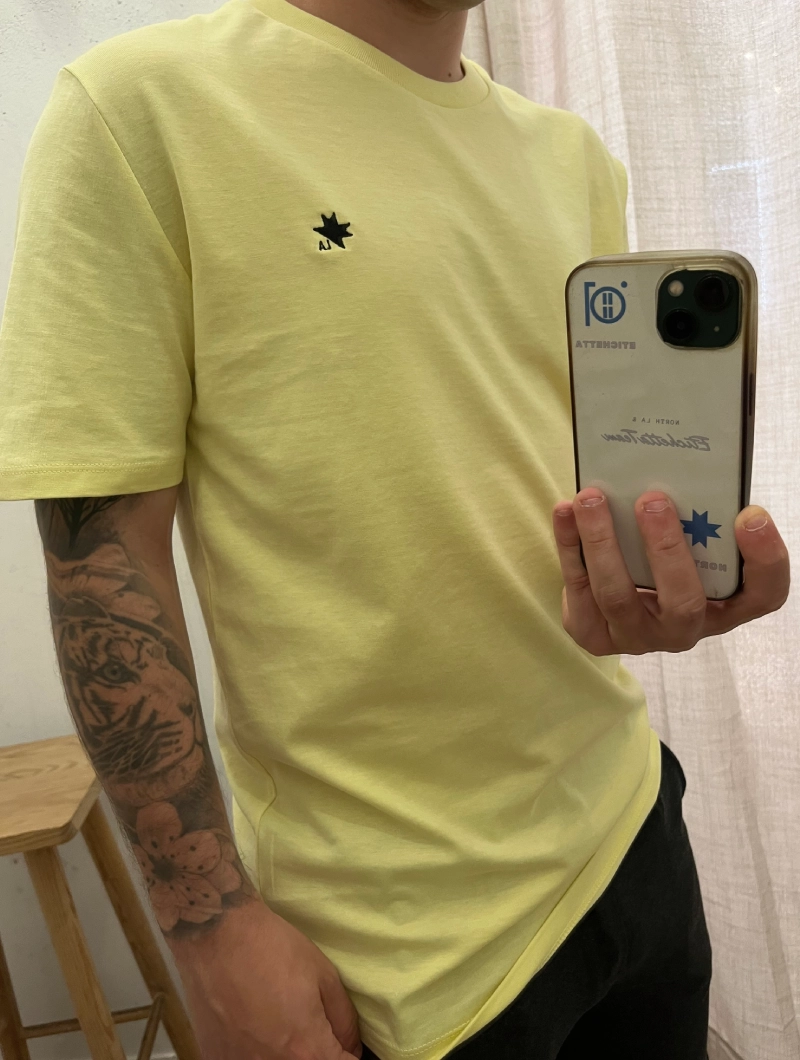 Camiseta NORTH Slim/Regular Amarilla