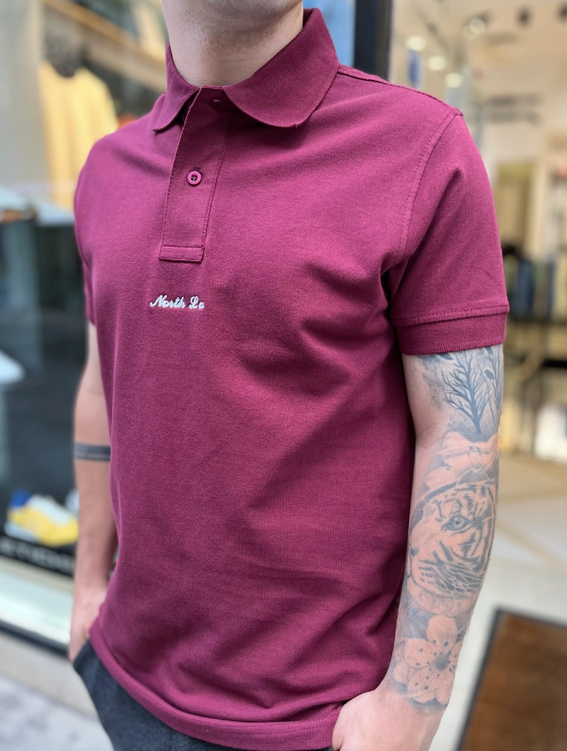 POLO NORTH LA Regular Burdeos