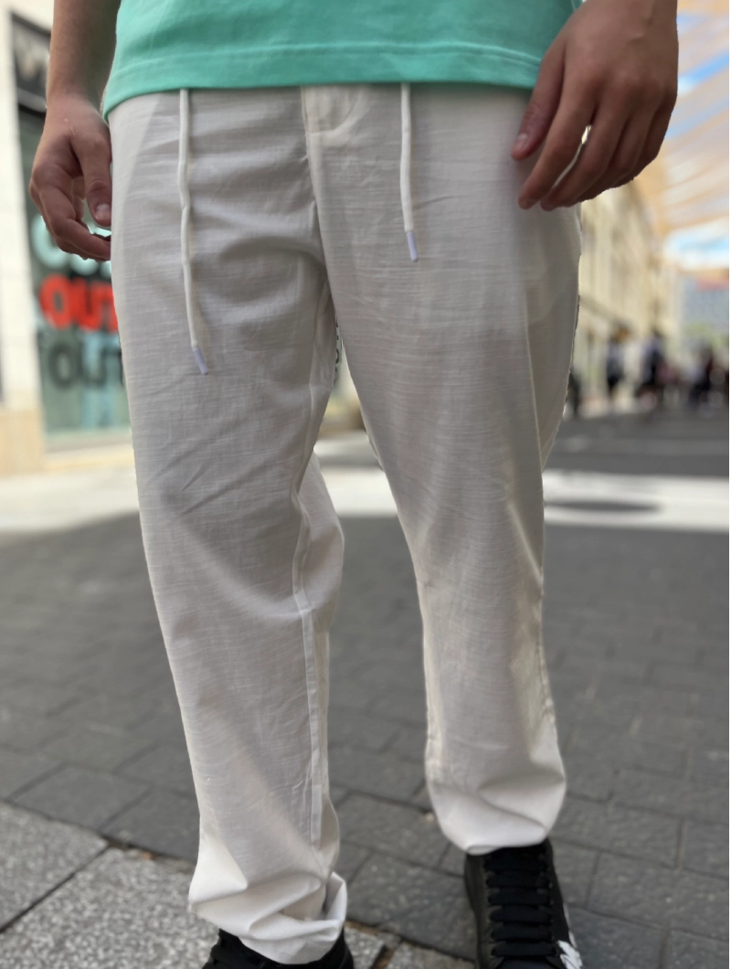 Pantalón Estilo Lino blanco