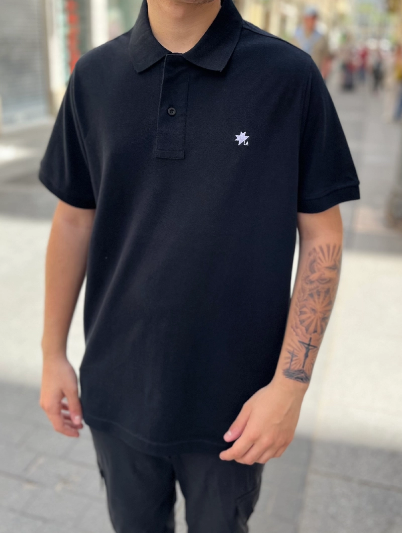 POLO NORTH LA Negro LOGO