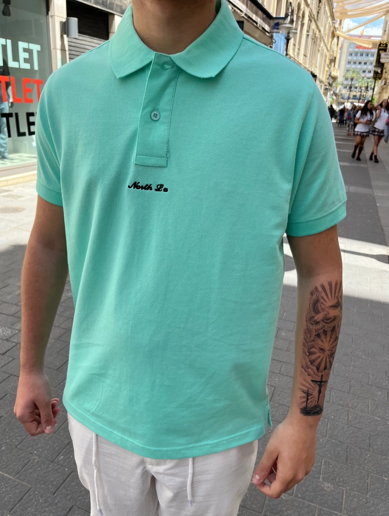 POLO NORTH LA Regular Verde Agua
