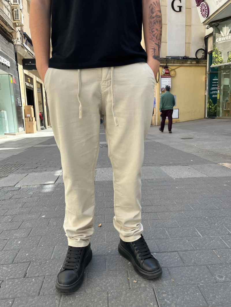 Pantalón Jogger Beige